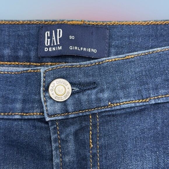 GAP Women’s 30 GIRLFRIEND Blue Jeans - Picture 4 of 4